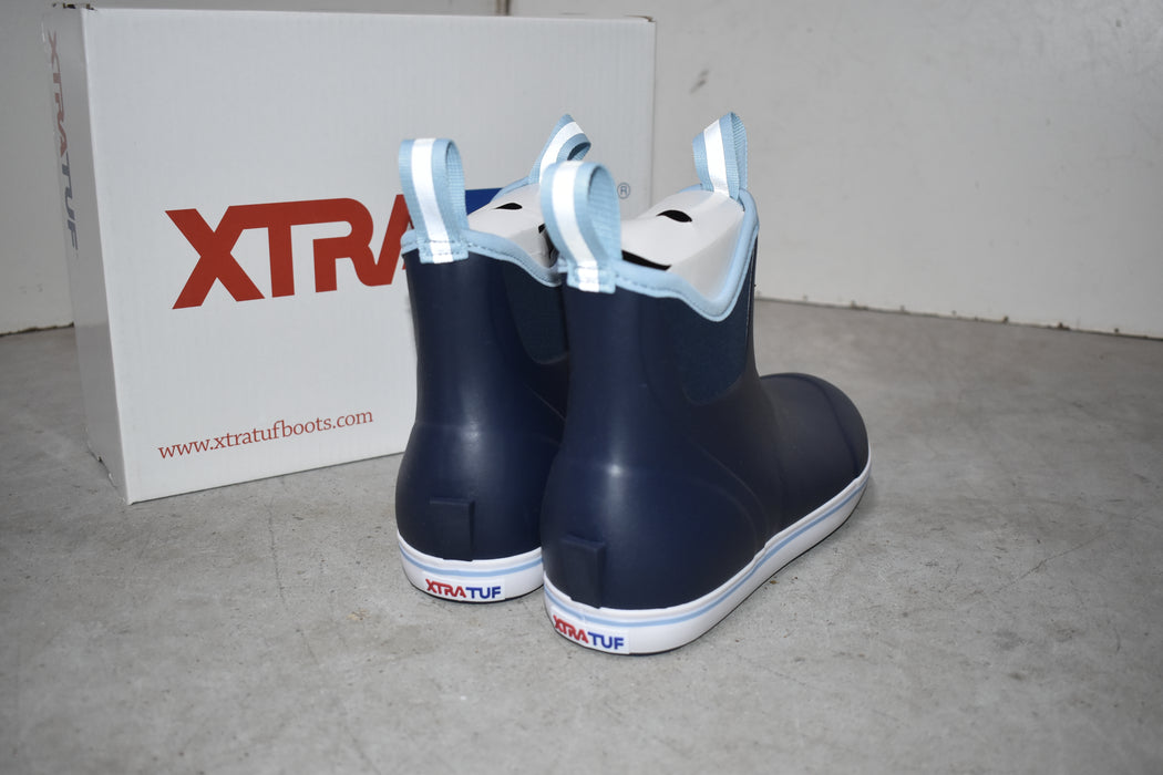 NEW Discontinued Women's Navy Xtra Tuff Muck Ankle Boots Sale Barn XTRATUF