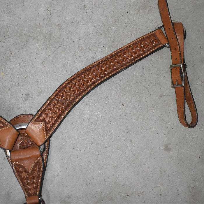 Used Reinsman Tooled Breast Collar Sale Barn Reinsman