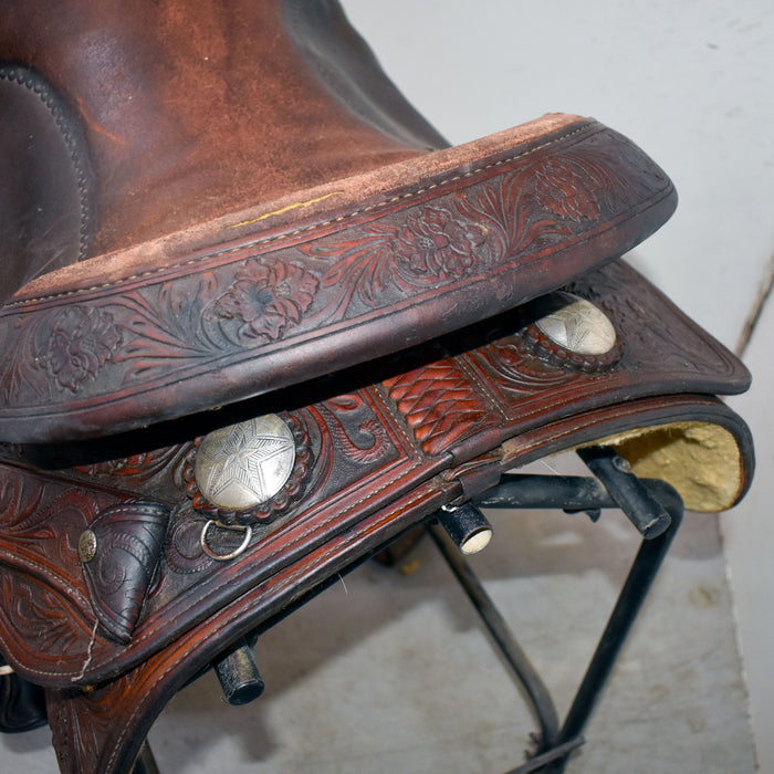 Used 16" Silver Mesa Rider Saddle Sale Barn Silver Mesa