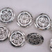 NEW Silver Concho Set Of 8 Sale Barn TESKEY'S