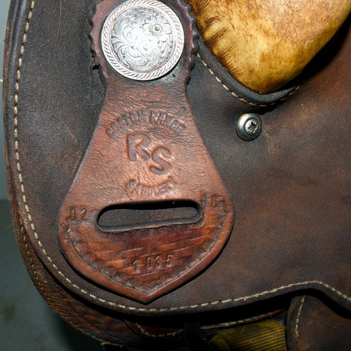 Used 15" RS Custom Saddlery Rider Saddle Sale Barn misc