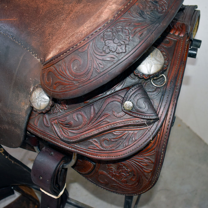Used 16" Silver Mesa Rider Saddle Sale Barn Silver Mesa