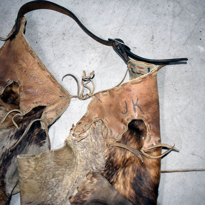 Used Cowhide Leather Chinks Sale Barn MISC