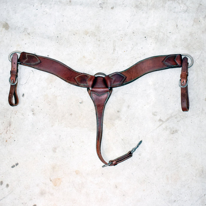 Used Synergy Roper Breast Collar With Lime Green Stitching Sale Barn Synergy