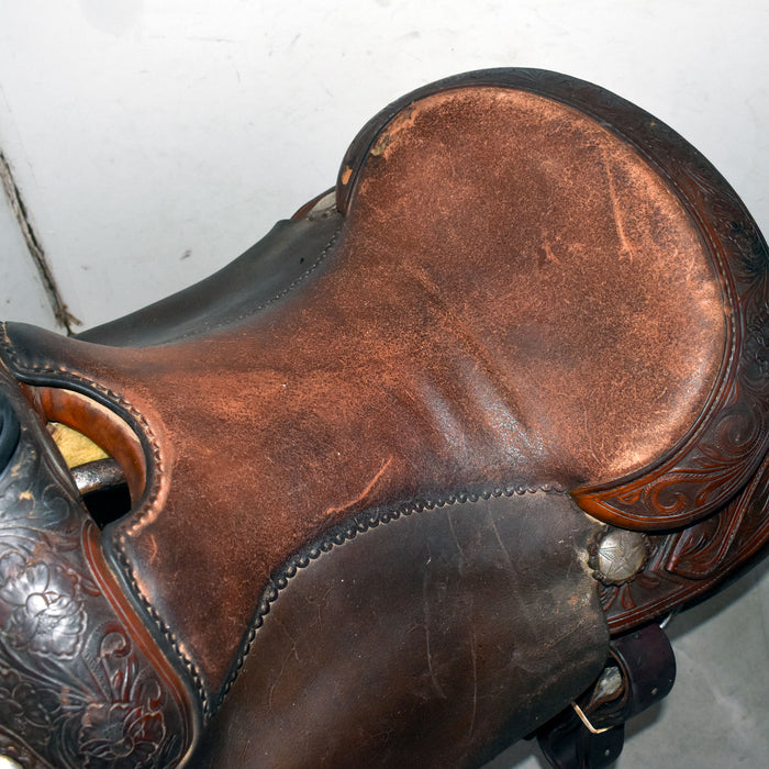 Used 16" Silver Mesa Rider Saddle Sale Barn Silver Mesa