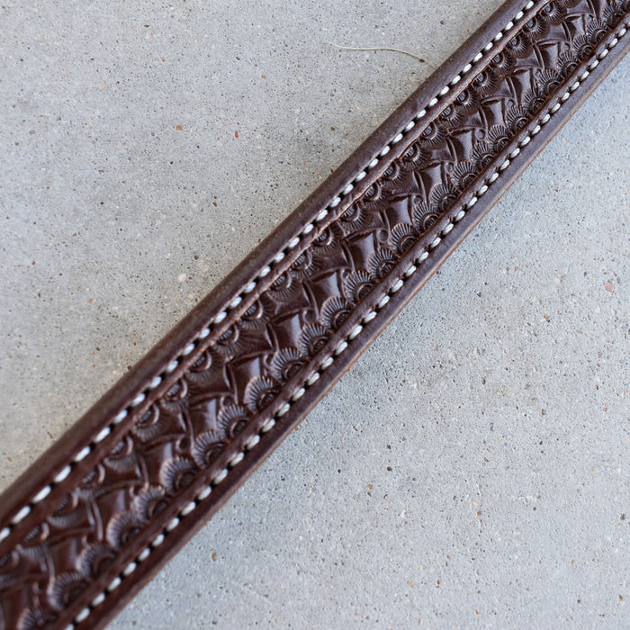 NEW Jeff Smith Geometric Tooled Breast Collar Sale Barn Jeff Smith