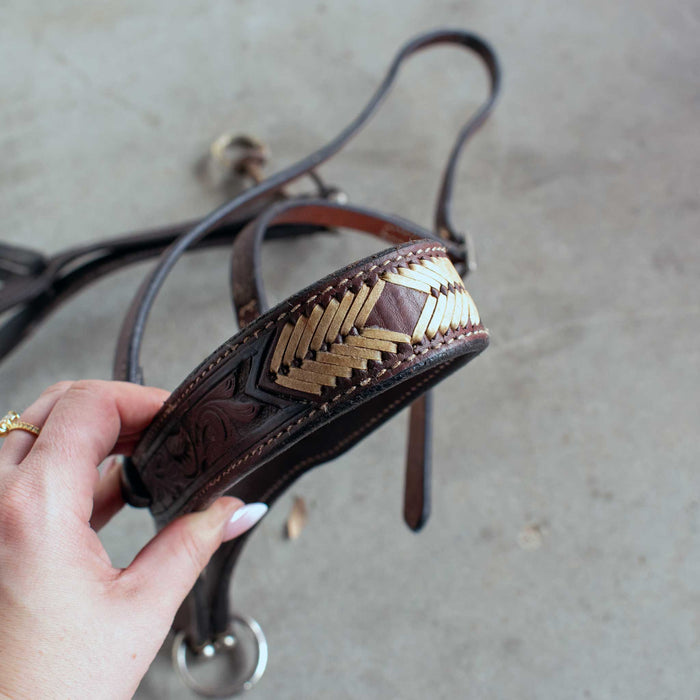 Used Assorted Leather Noseband Set Of 2 Sale Barn Misc