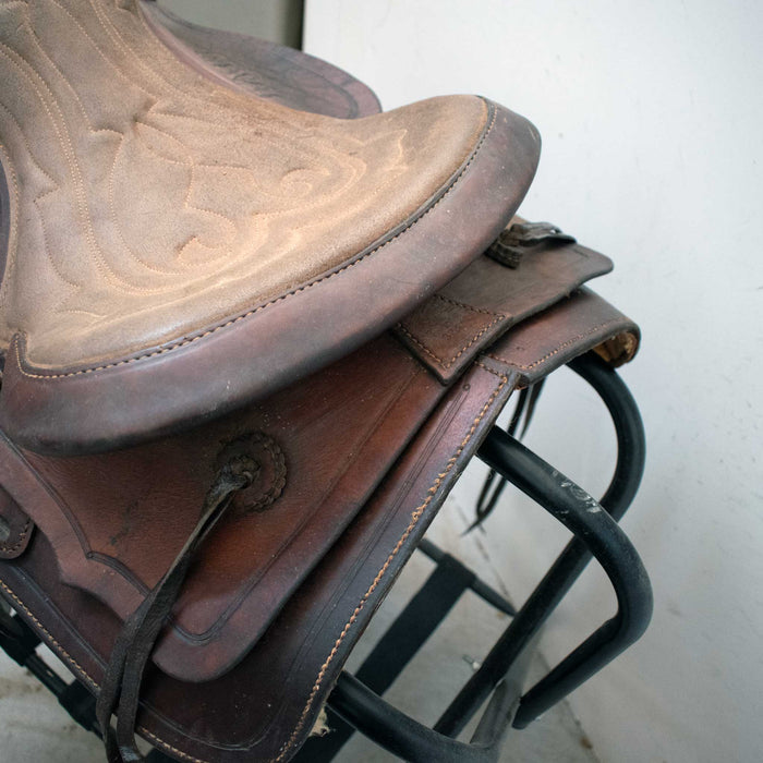 Used 15" Simco Non-Rider Decor Only Saddle Sale Barn Simco
