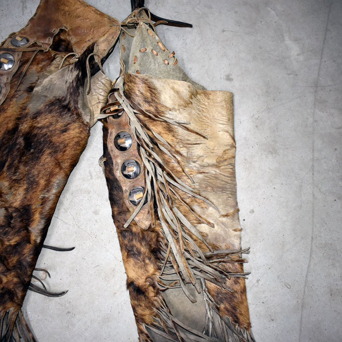 Used Cowhide Leather Chinks Sale Barn MISC