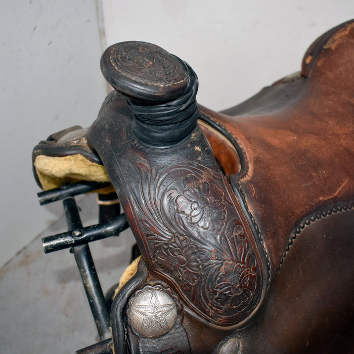 Used 16" Silver Mesa Rider Saddle Sale Barn Silver Mesa