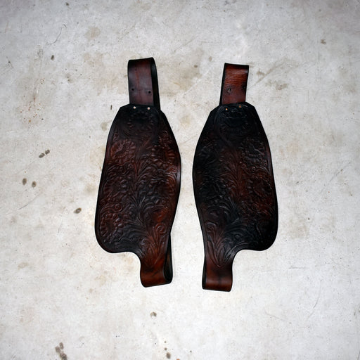 Used Hereford Brand Tex Tan Floral Tooled Fenders Sale Barn Hereford Brand Tex Tan