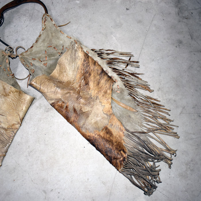Used Cowhide Leather Chinks Sale Barn MISC