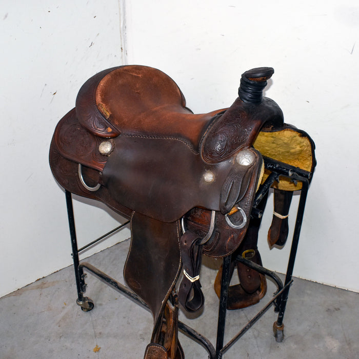 Used 16" Silver Mesa Rider Saddle Sale Barn Silver Mesa