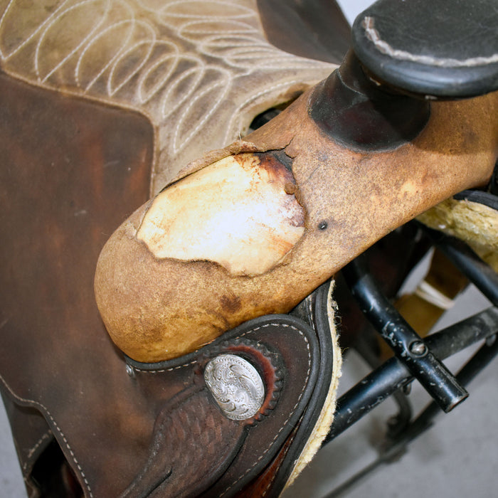 Used 15" RS Custom Saddlery Rider Saddle Sale Barn misc