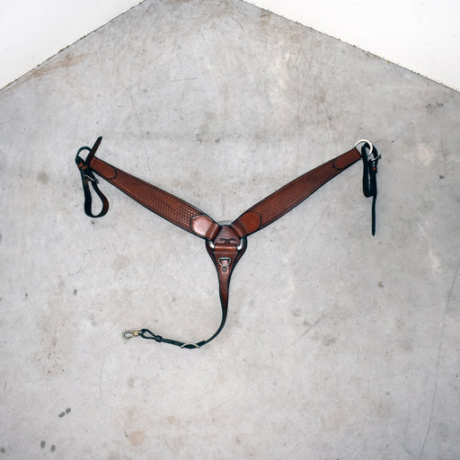 Used Circle Y Basket Stamped Breast Collar Sale Barn Circle Y Saddlery