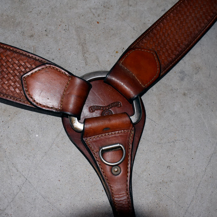 Used Circle Y Basket Stamped Breast Collar Sale Barn Circle Y Saddlery