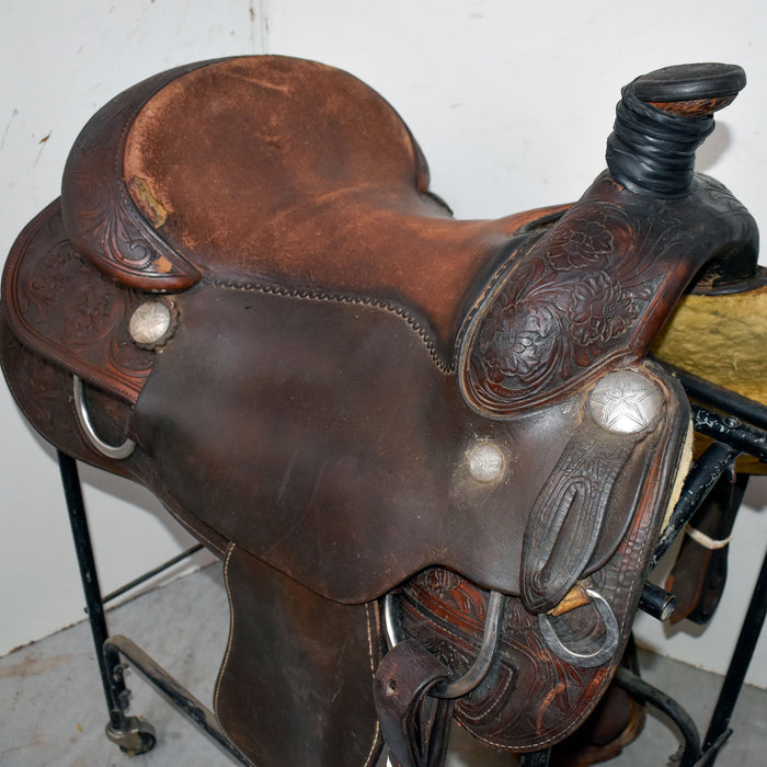 Used 16" Silver Mesa Rider Saddle Sale Barn Silver Mesa