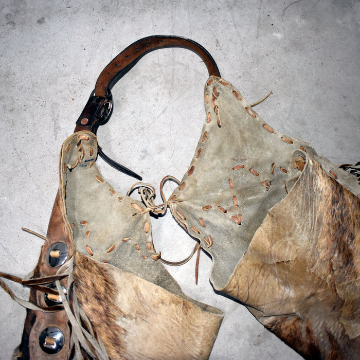 Used Cowhide Leather Chinks Sale Barn MISC
