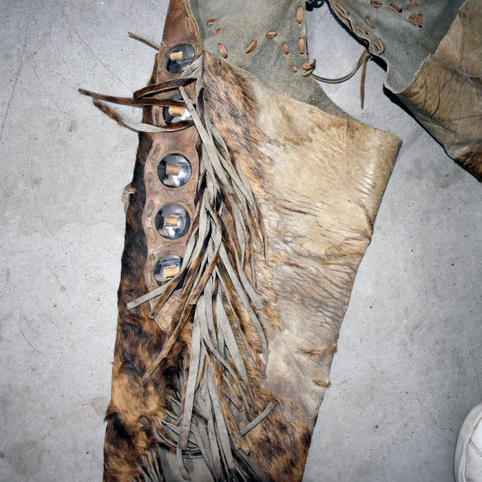 Used Cowhide Leather Chinks Sale Barn MISC