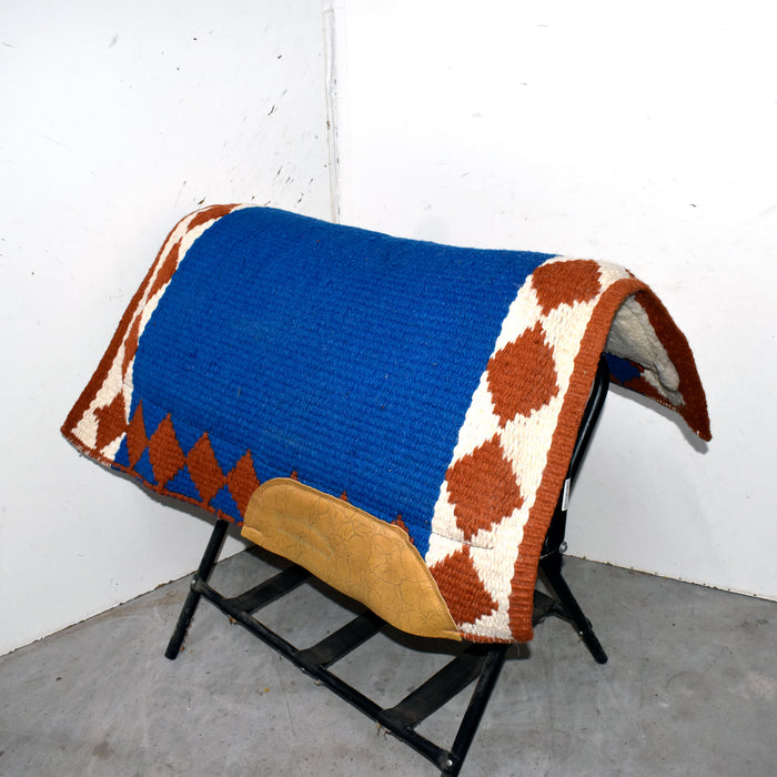 Used Aztec Blue With Burnt Orange Saddle Pad Sale Barn misc