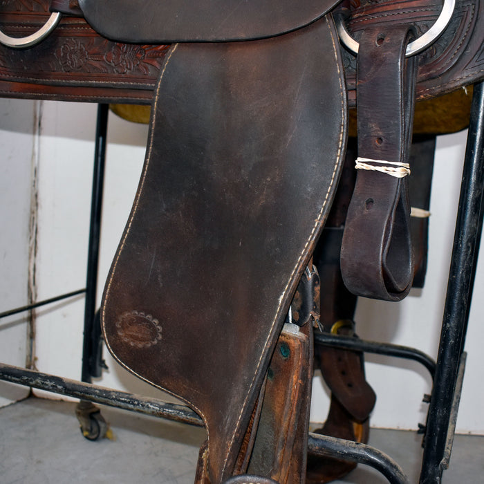 Used 16" Silver Mesa Rider Saddle Sale Barn Silver Mesa