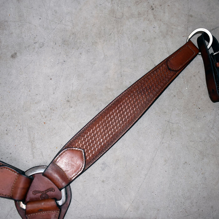 Used Circle Y Basket Stamped Breast Collar Sale Barn Circle Y Saddlery