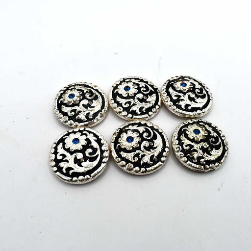 Used 1" Floral Concho Set Of 6 Sale Barn Teskey's