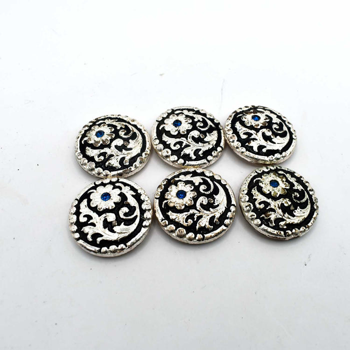 Used 1" Floral Concho Set Of 6 Sale Barn Teskey's