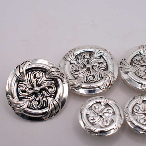 NEW Silver Swirl Concho Set Of 6 Sale Barn TESKEY'S