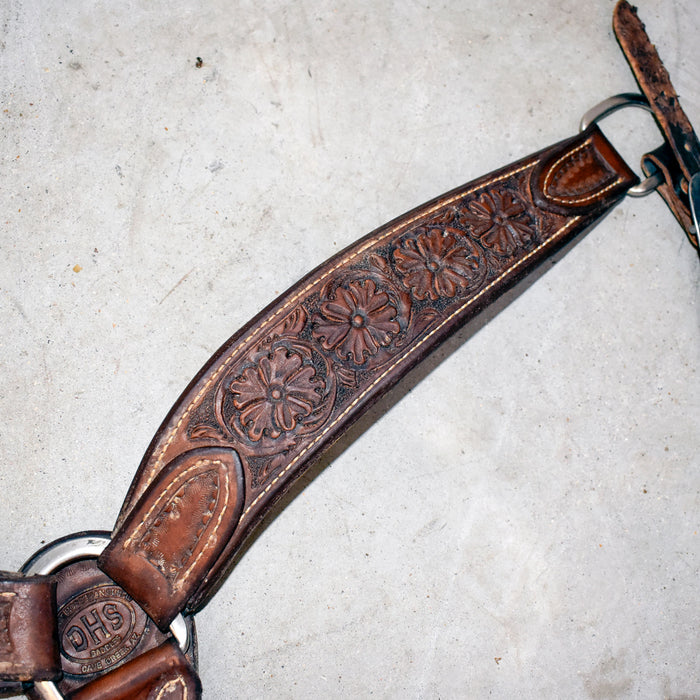 Used DHS Floral Tooled Breast Collar Sale Barn DHS