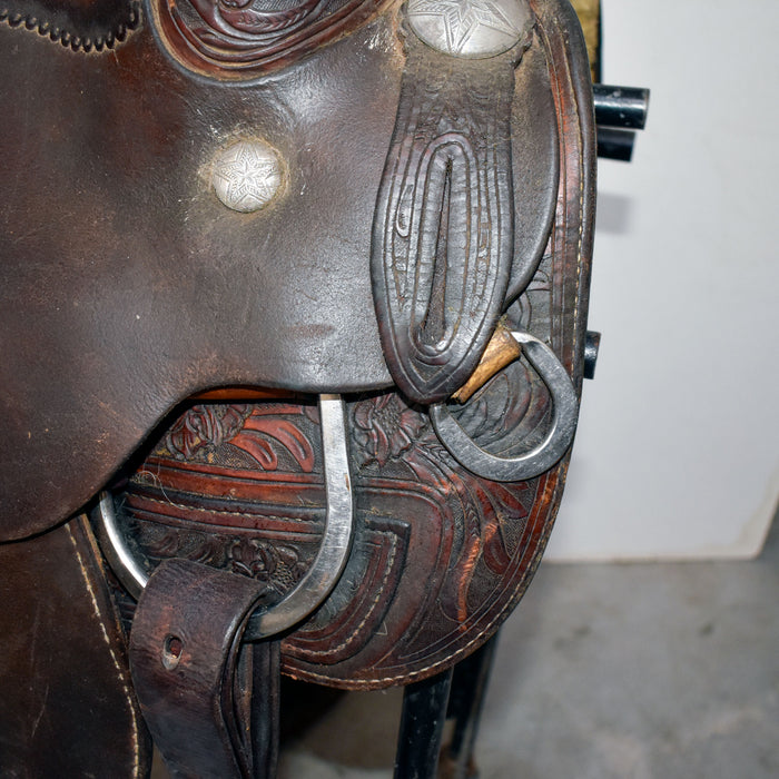 Used 16" Silver Mesa Rider Saddle Sale Barn Silver Mesa