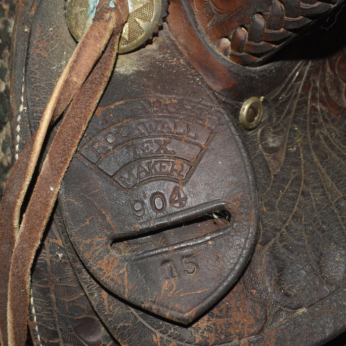 Used 14" C.H.L. Rockwall Tex Maker Non-Rider Decor Saddle Sale Barn misc