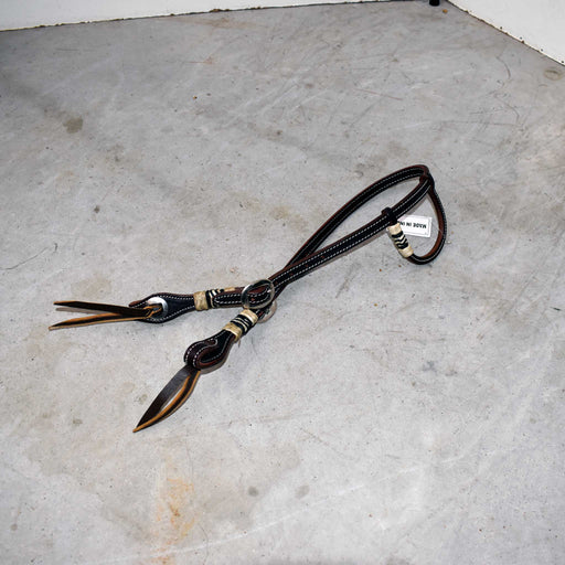 NEW Heavy Oiled One Ear Headstall With Rawhide Sale Barn misc