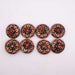 NEW Red Rhinestone Brass Concho Set Of 8 Sale Barn TESKEY'S