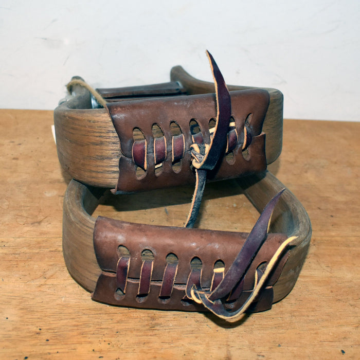 NEW Don Orrell 2" Flat Bottom Rancher Stained Oak Stirrups Sale Barn Don Orrell