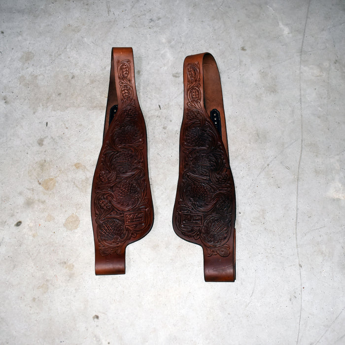 Used Jeff Smith Floral Tooled Heavy Oiled Fenders Sale Barn Jeff Smith
