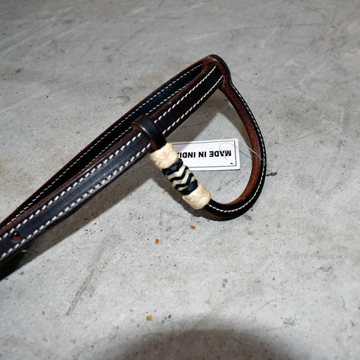 NEW Heavy Oiled One Ear Headstall With Rawhide Sale Barn misc