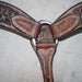 Used DHS Floral Tooled Breast Collar Sale Barn DHS