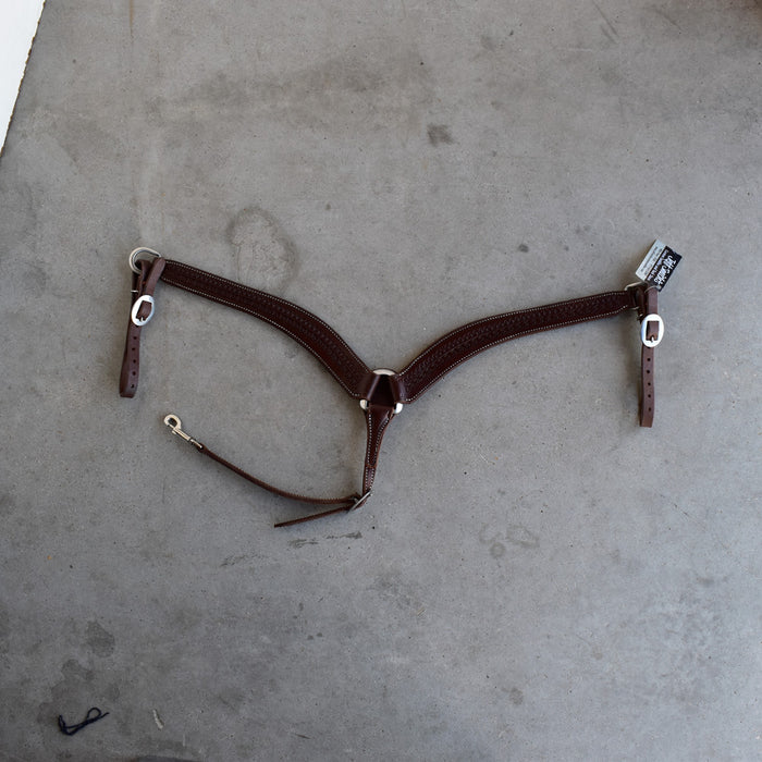 NEW Jeff Smith Geometric Tooled Breast Collar Sale Barn Jeff Smith