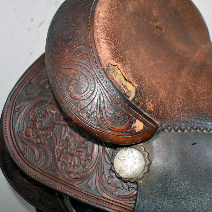 Used 16" Silver Mesa Rider Saddle Sale Barn Silver Mesa