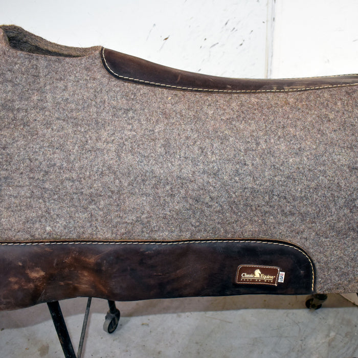 Used Classic Equine 100% Felt Saddle Pad Sale Barn Classic Equine