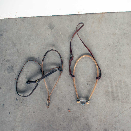 Used Assorted Rope Noseband Tie Downs Set Of 2 Sale Barn Misc