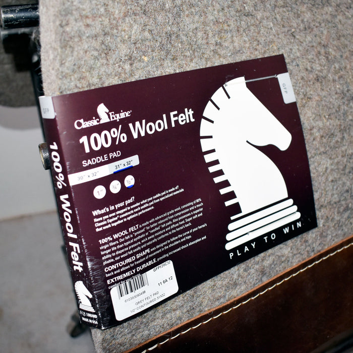 NEW Classic Equine 100% Wool Felt Saddle Pad Sale Barn Classic Equine