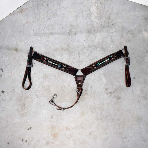 Like NEW Crazy Leather Beaded Arrow Breast Collar Sale Barn misc