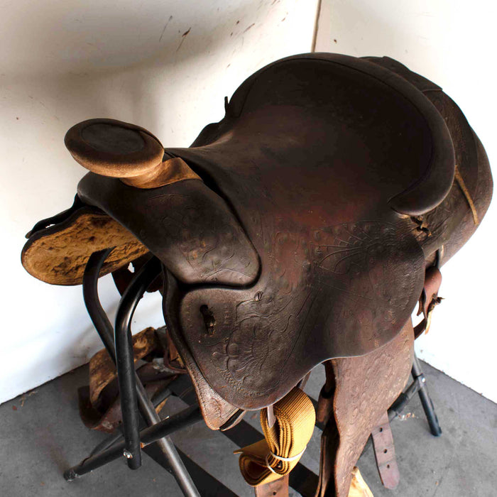 Used 14.5" Non-Rider Decor Only Saddle Sale Barn TESKEY'S