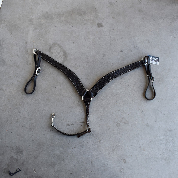 NEW Jeff Smith Tooled Breast Collar Sale Barn Jeff Smith