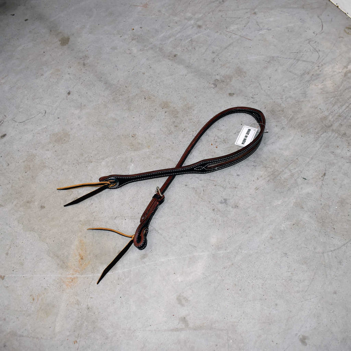 NEW Heavy Oiled Split Ear Headstall Sale Barn misc