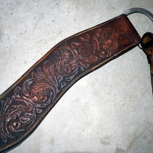Used 32" Floral Tooled Tripping Collar Sale Barn Misc