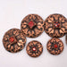 NEW Red Rhinestone Concho Set Of 8 Sale Barn TESKEY'S