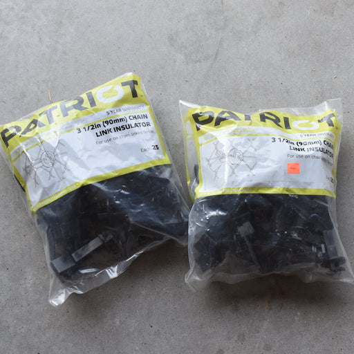NEW Discontinued Patriot 3 1/2" Chain Link Insulator 25pk Bundle Of 2 Sale Barn Patriot